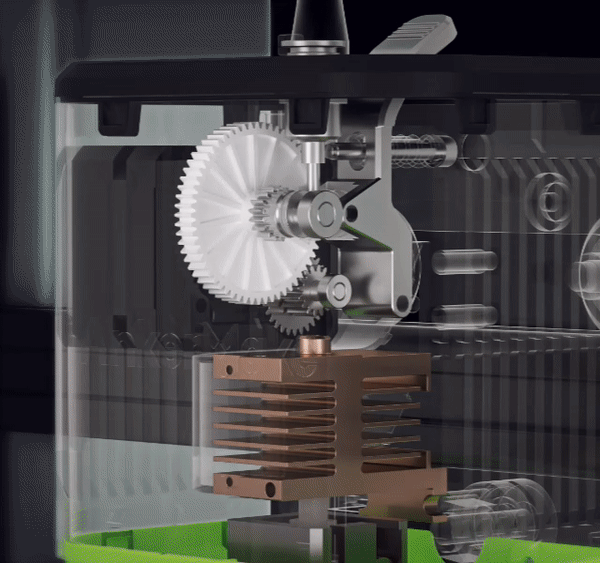 The AnkerMake M4 ultra-direct extruder